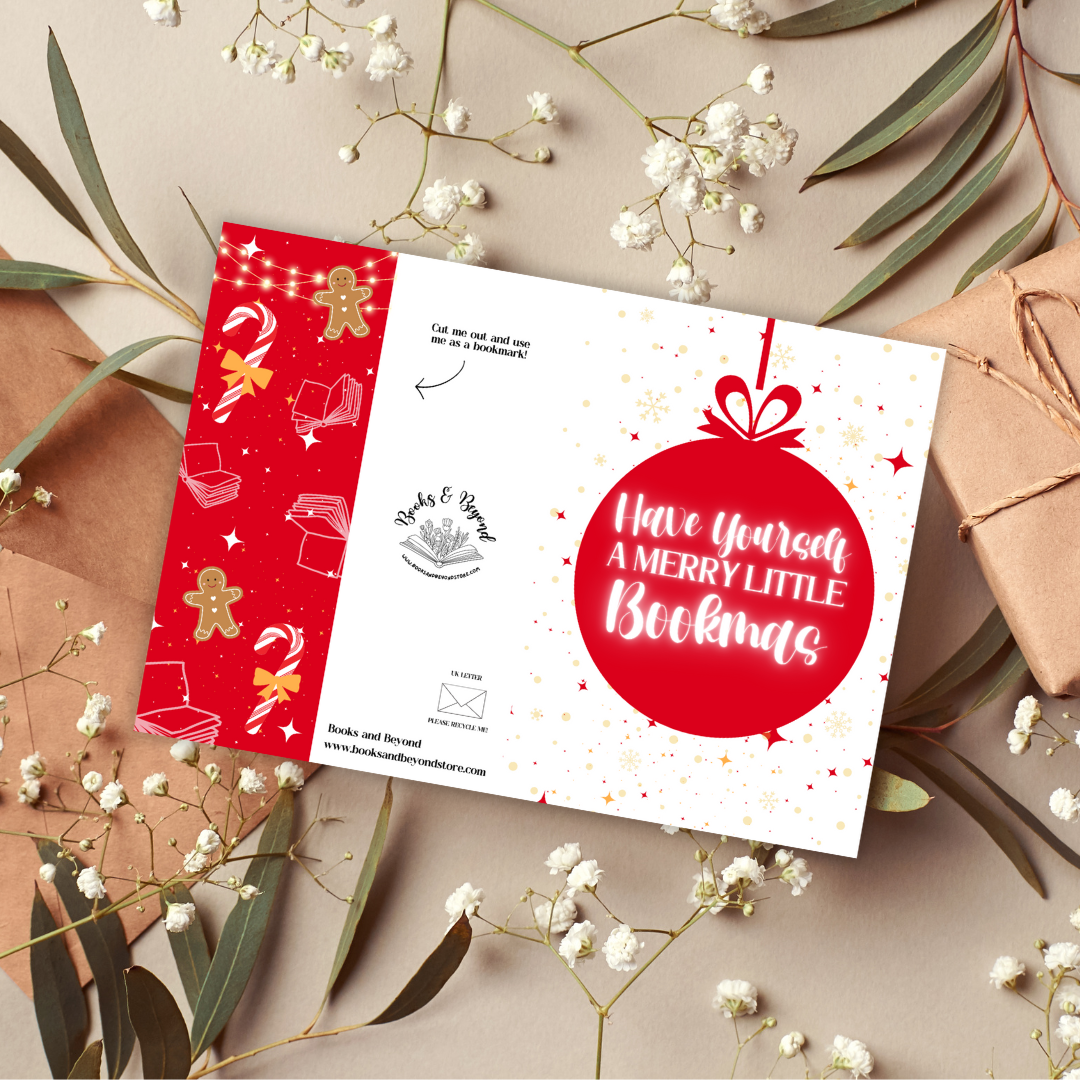 Have Yourself A Merry Little Bookmas | A6 Christmas Card