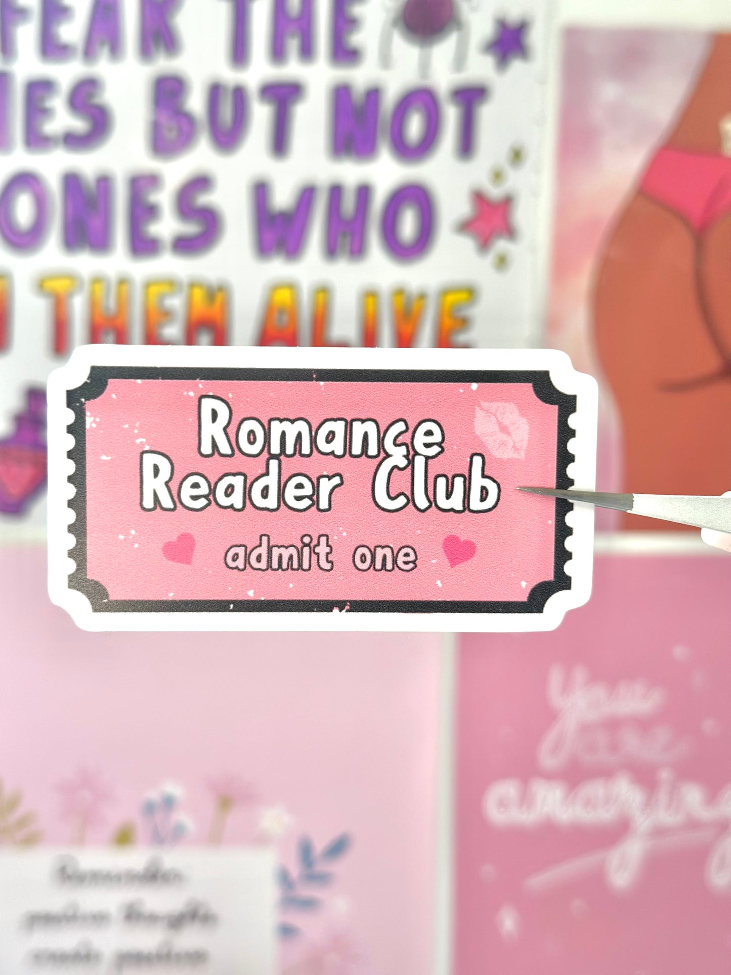 Romance Reader Club Vinyl Sticker