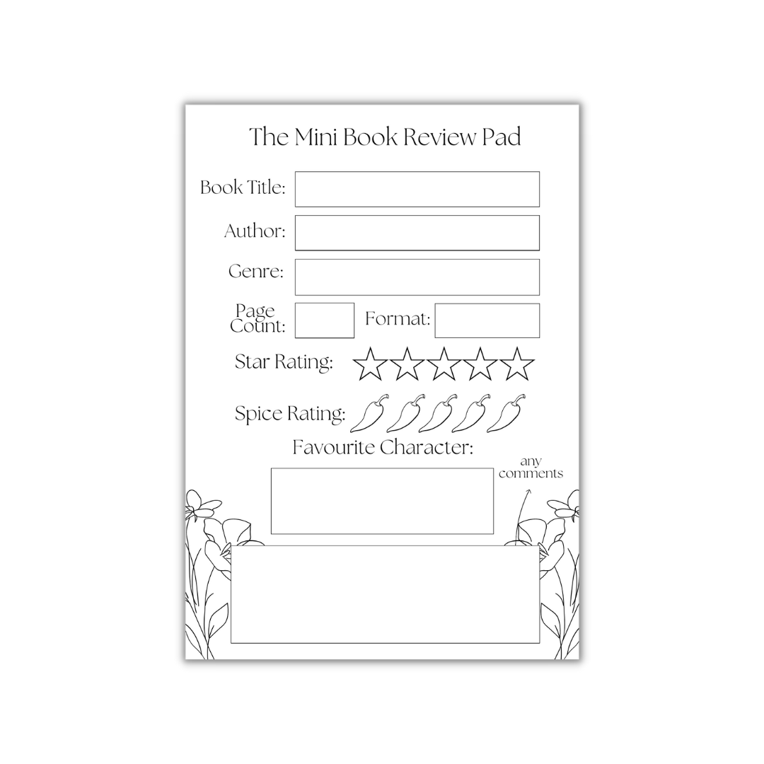 The Mini Book Review Pad