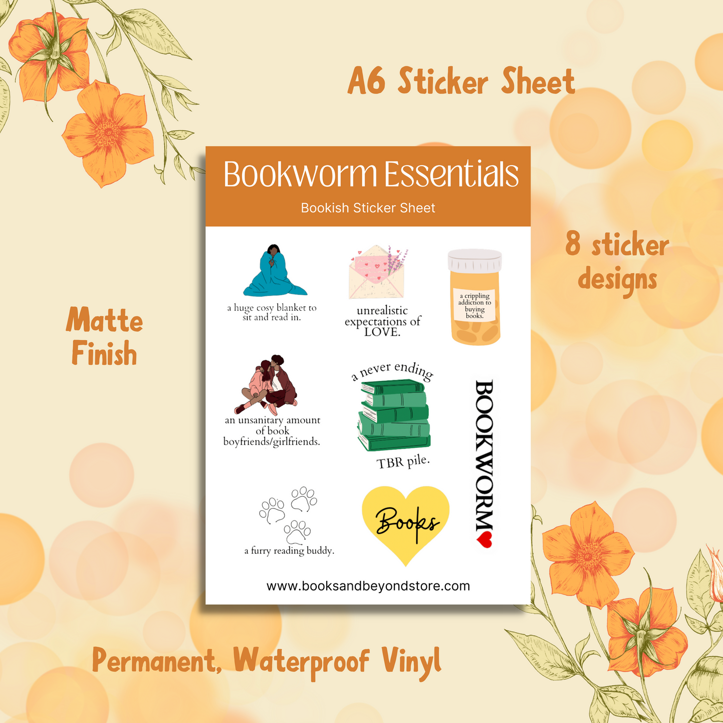 Bookworm Essentials Sticker Sheet