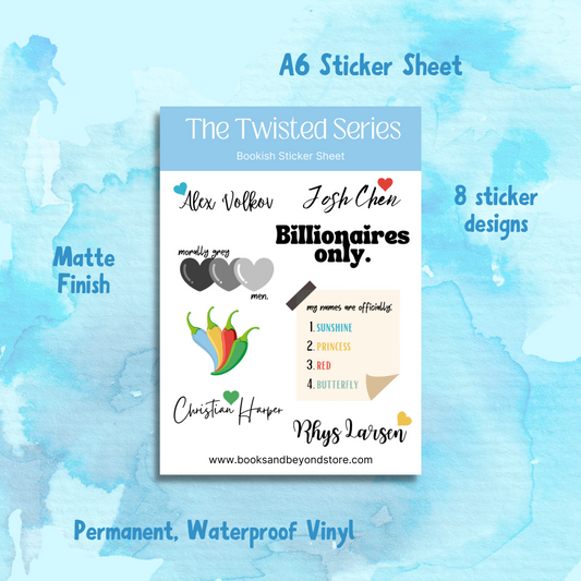 The Twisted Series Inspired Sticker Sheet