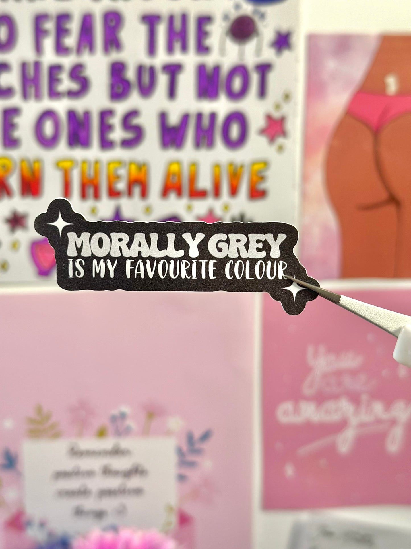 Morally Grey Vinyl Sticker
