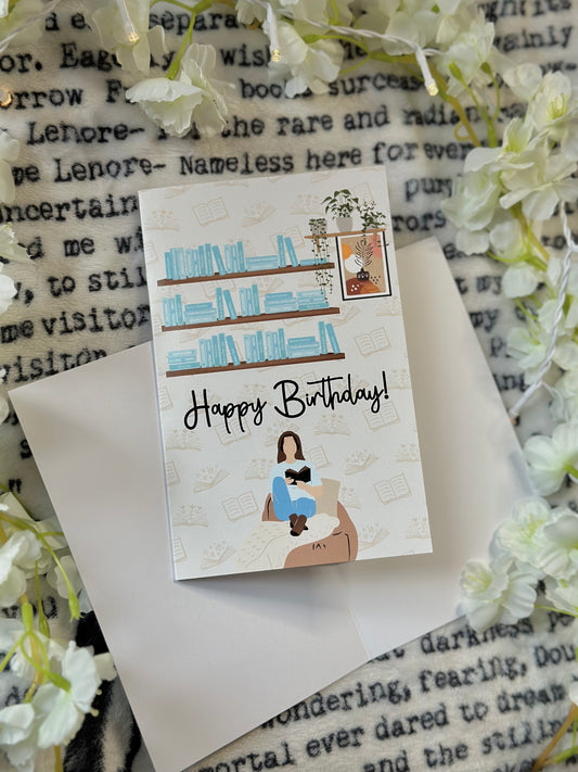Literary Louise Happy Birthday Card