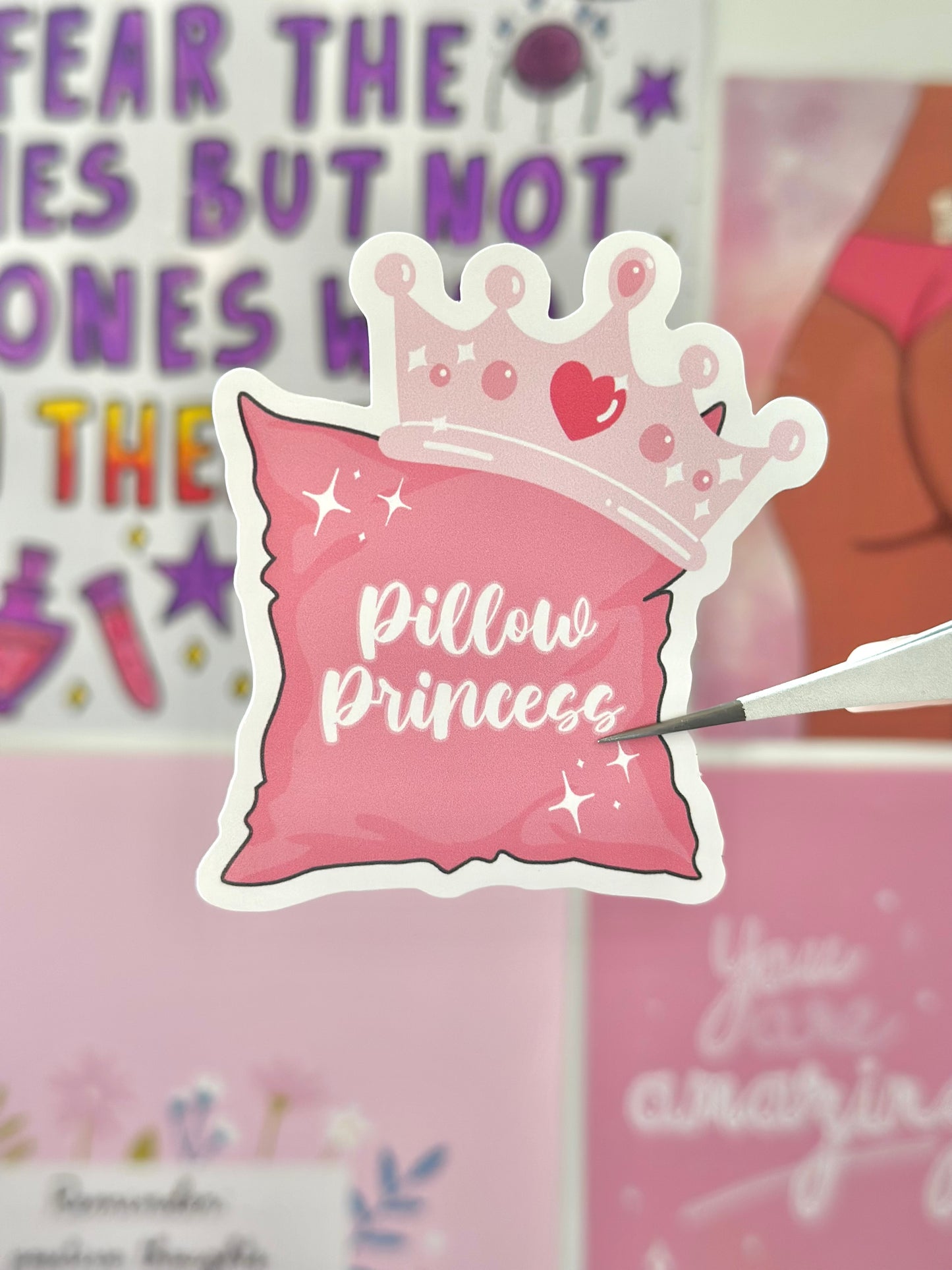 Pillow Princess Vinyl Sticker