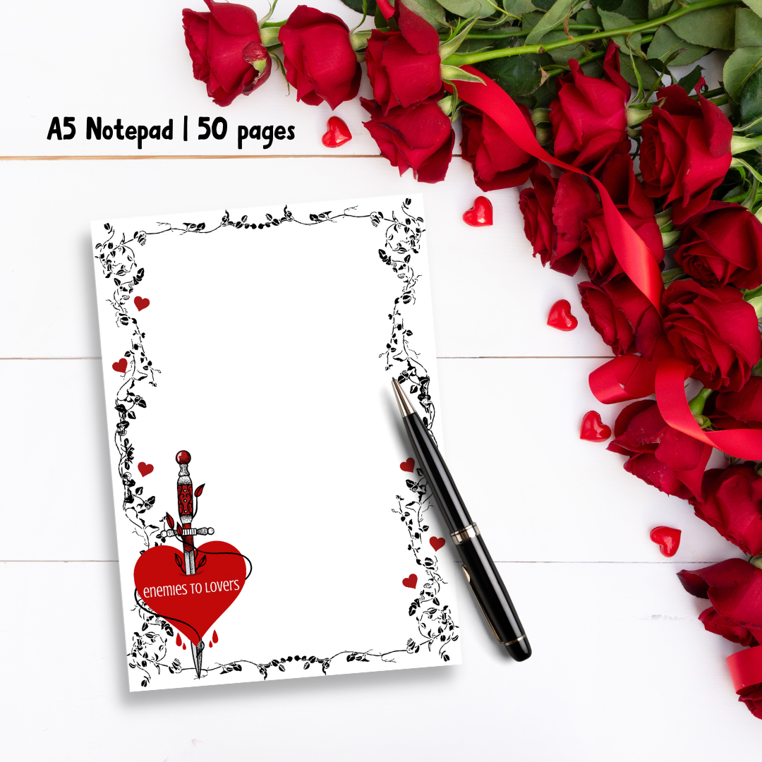 Enemies To Lovers A5 Unlined Notepad