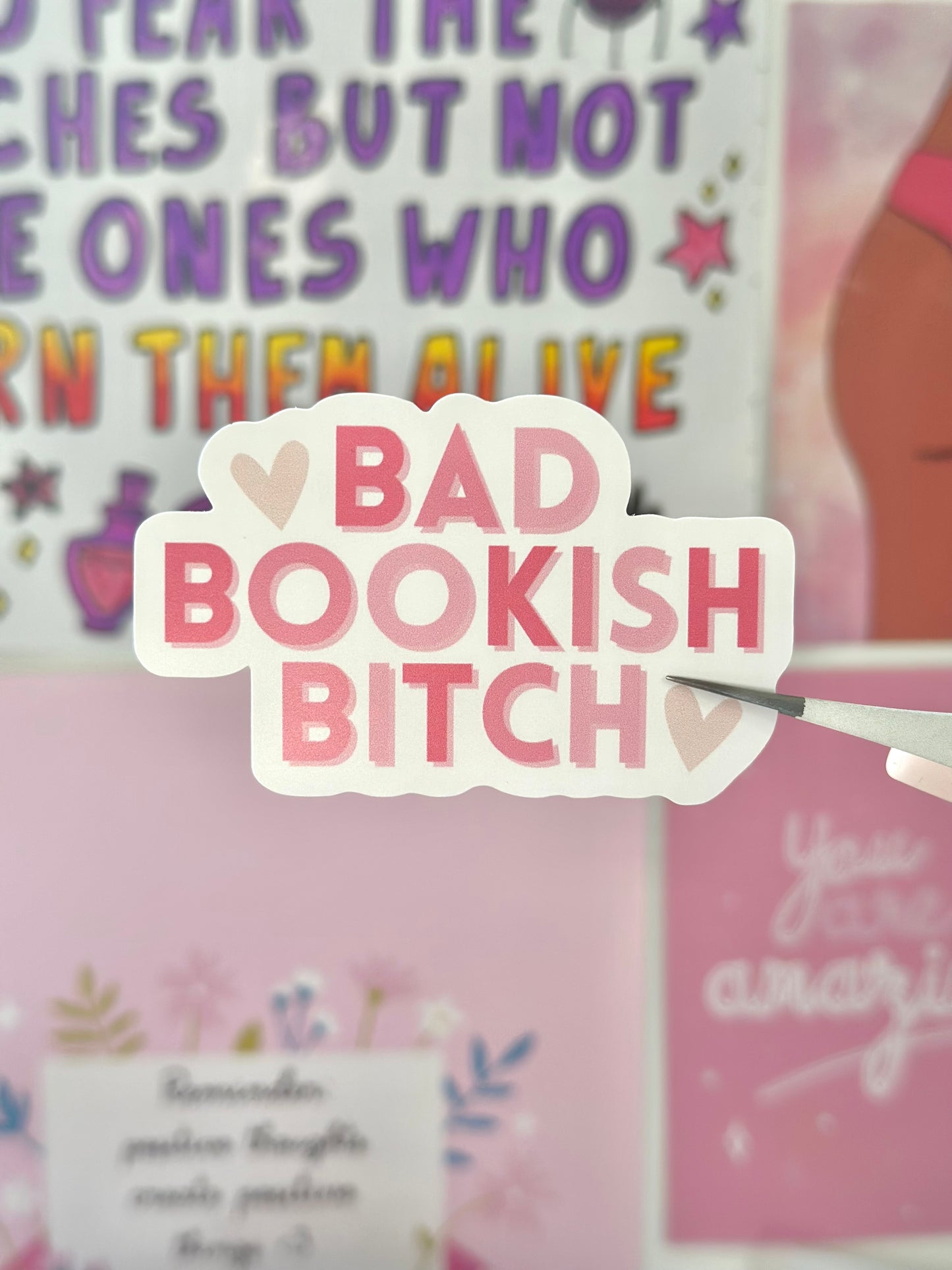 Bad Bookish Bitch Vinyl Sticker