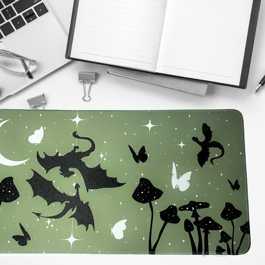 Twin Dragons Desk Mat (70cmx30cm)