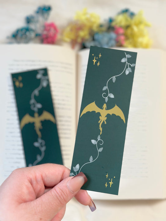 Forest Green Dragon Bookmark