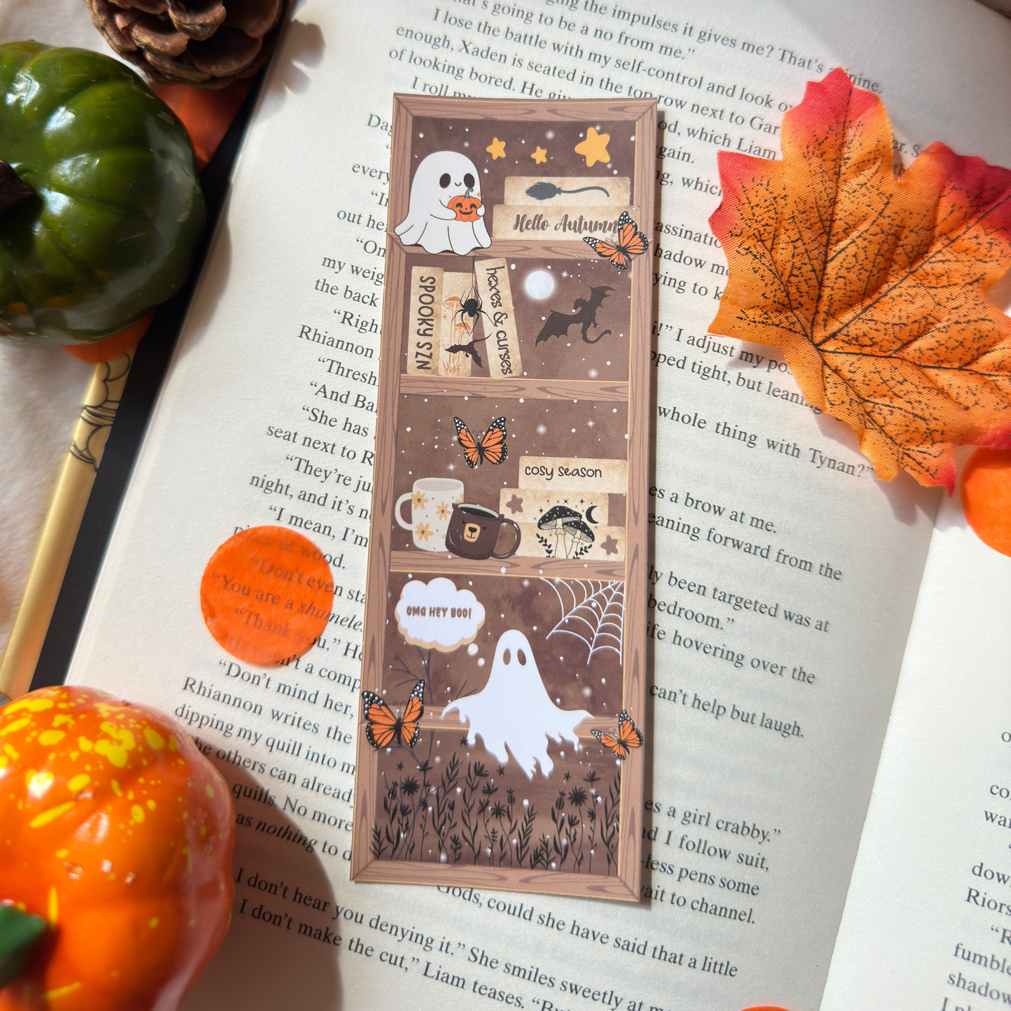 Spooky Season Bookshelf Bookmark