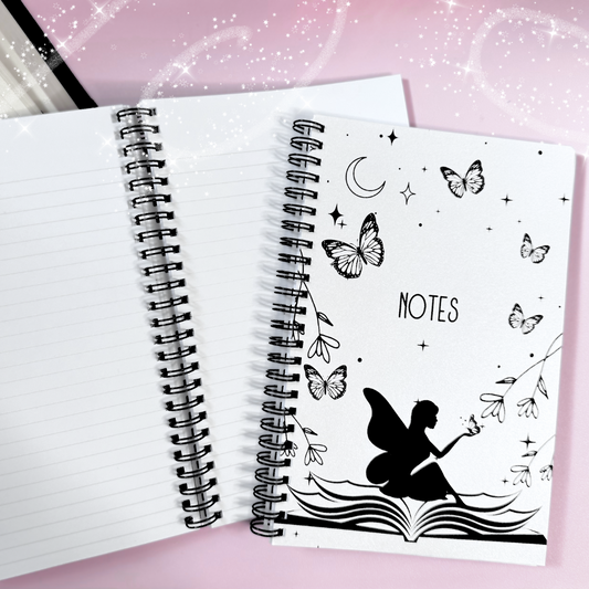 Fairy Notes | 80 page A5 Spiral-Bound Notebook