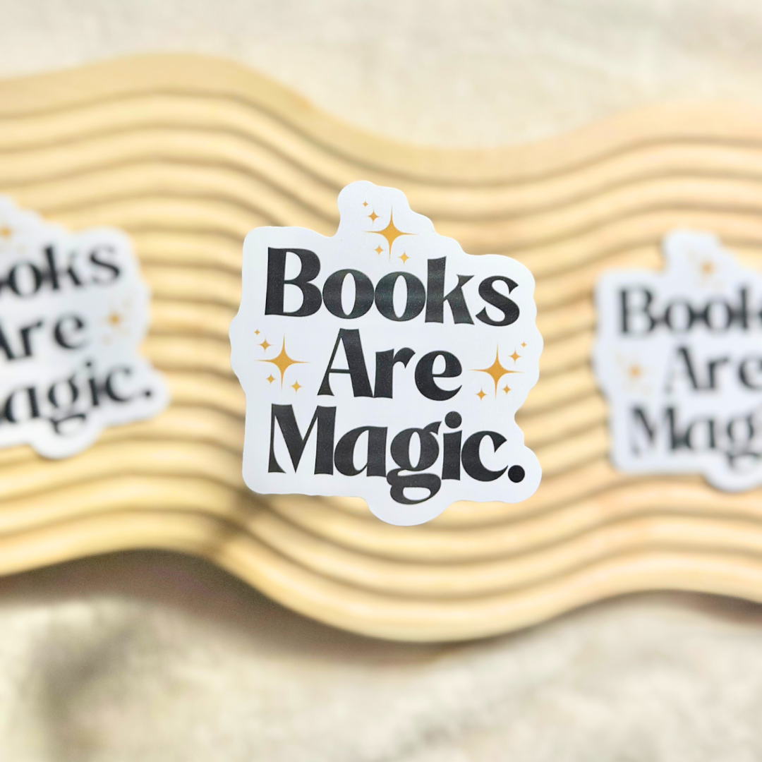 Books Are Magic Vinyl Sticker