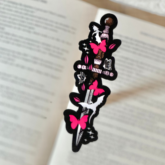 The Butterfly Dagger Die Cut Bookmark