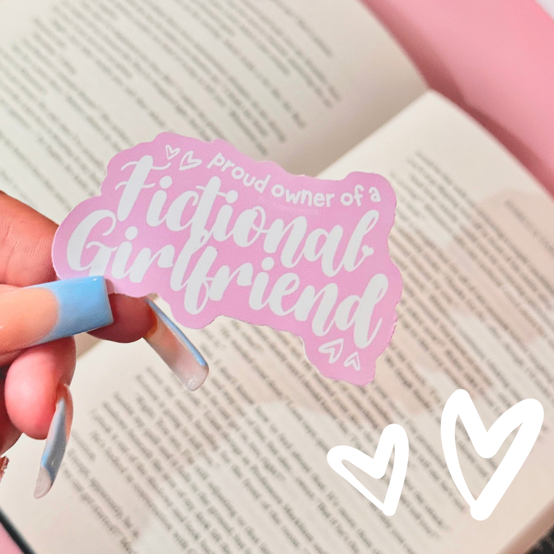 Fictional Girlfriend Badge Vinyl Sticker