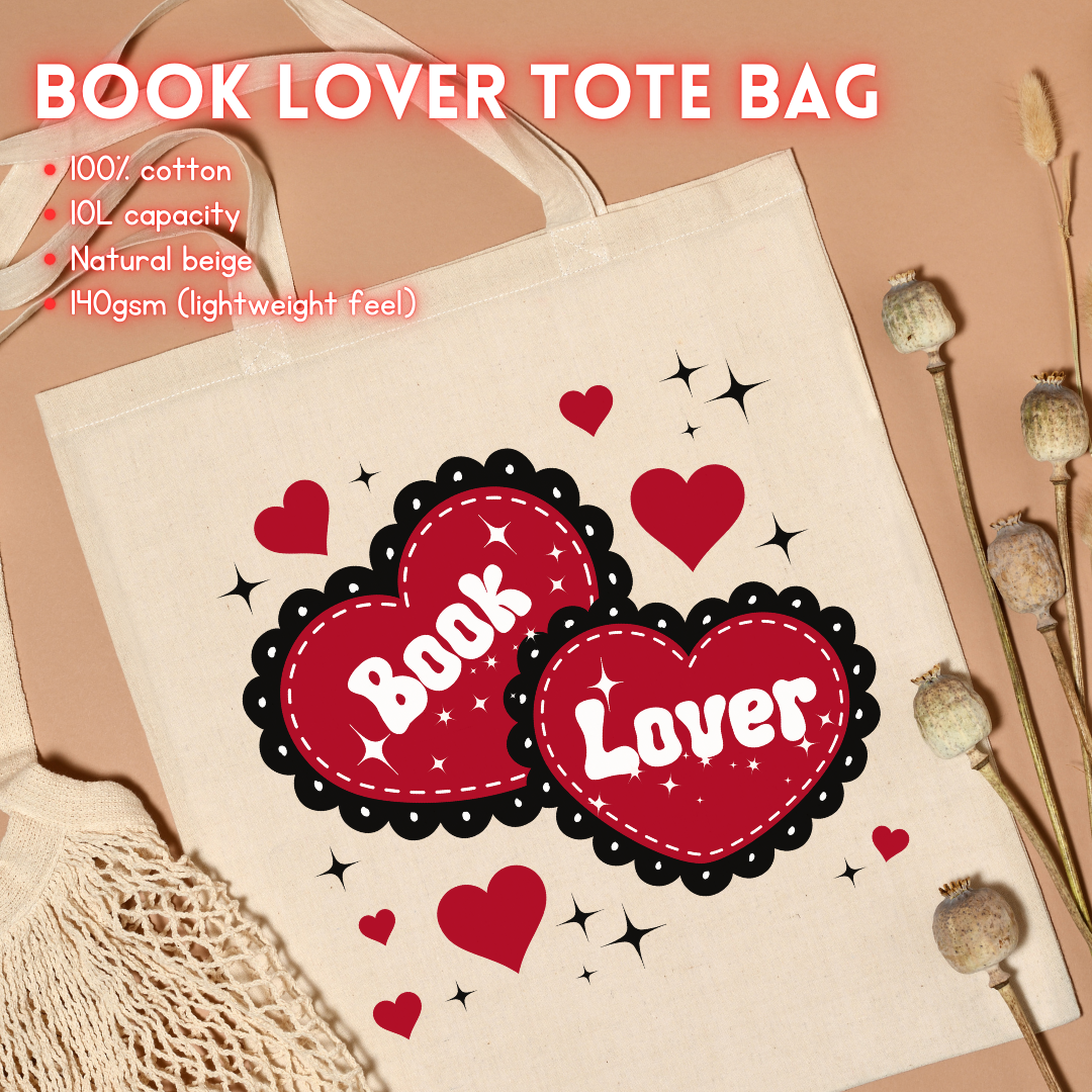 Book Lover Tote Bag