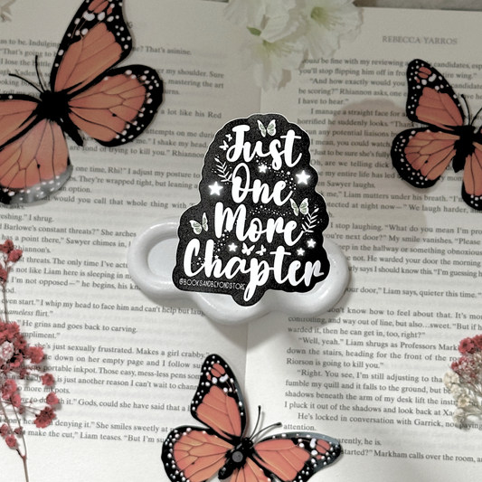 Just One More Chapter Vinyl Sticker