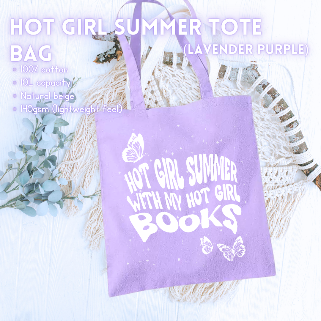 Hot Girl Summer Tote Bag (Lavender Purple)