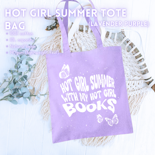 Hot Girl Summer Tote Bag (Lavender Purple)
