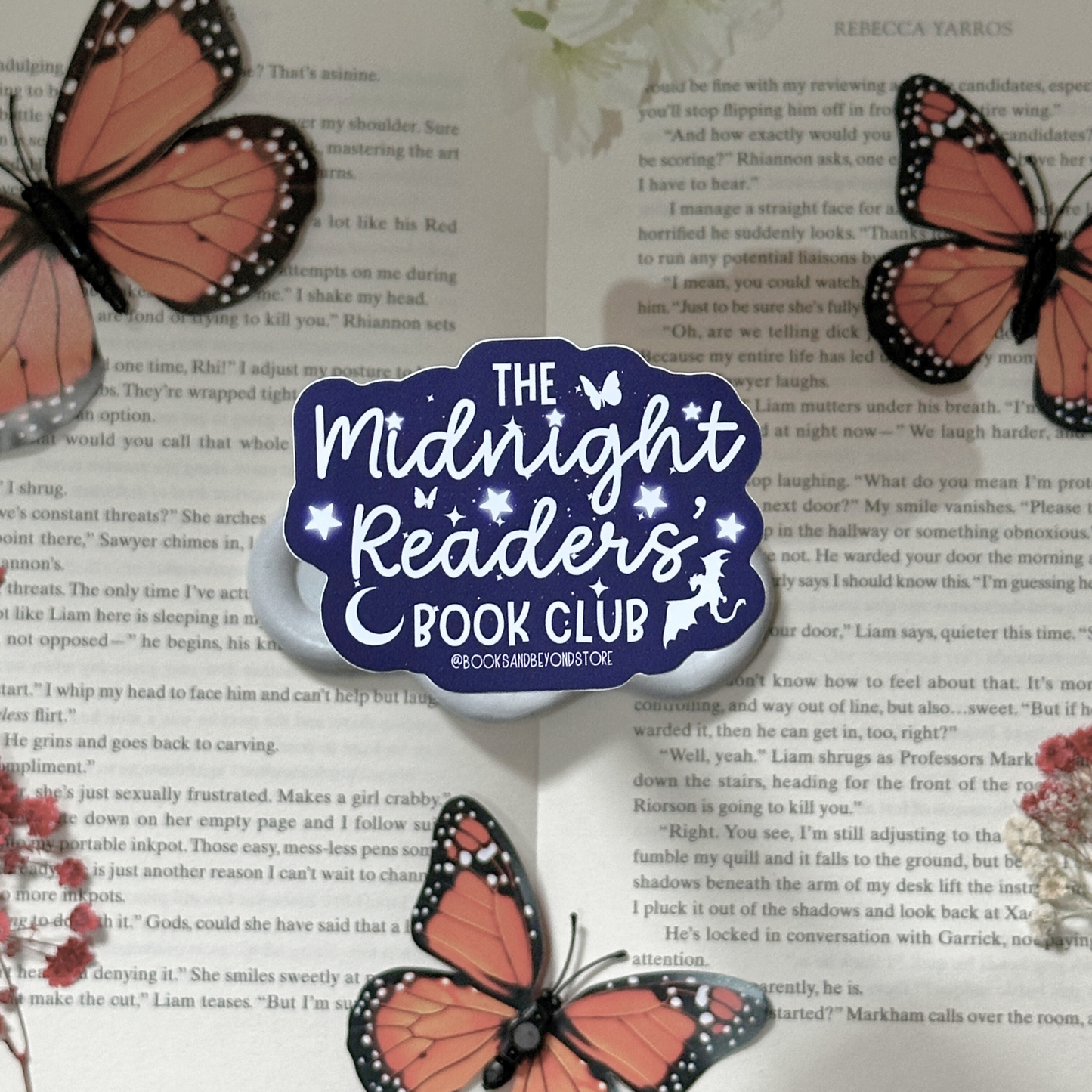 The Midnight Readers' Book Club Vinyl Sticker