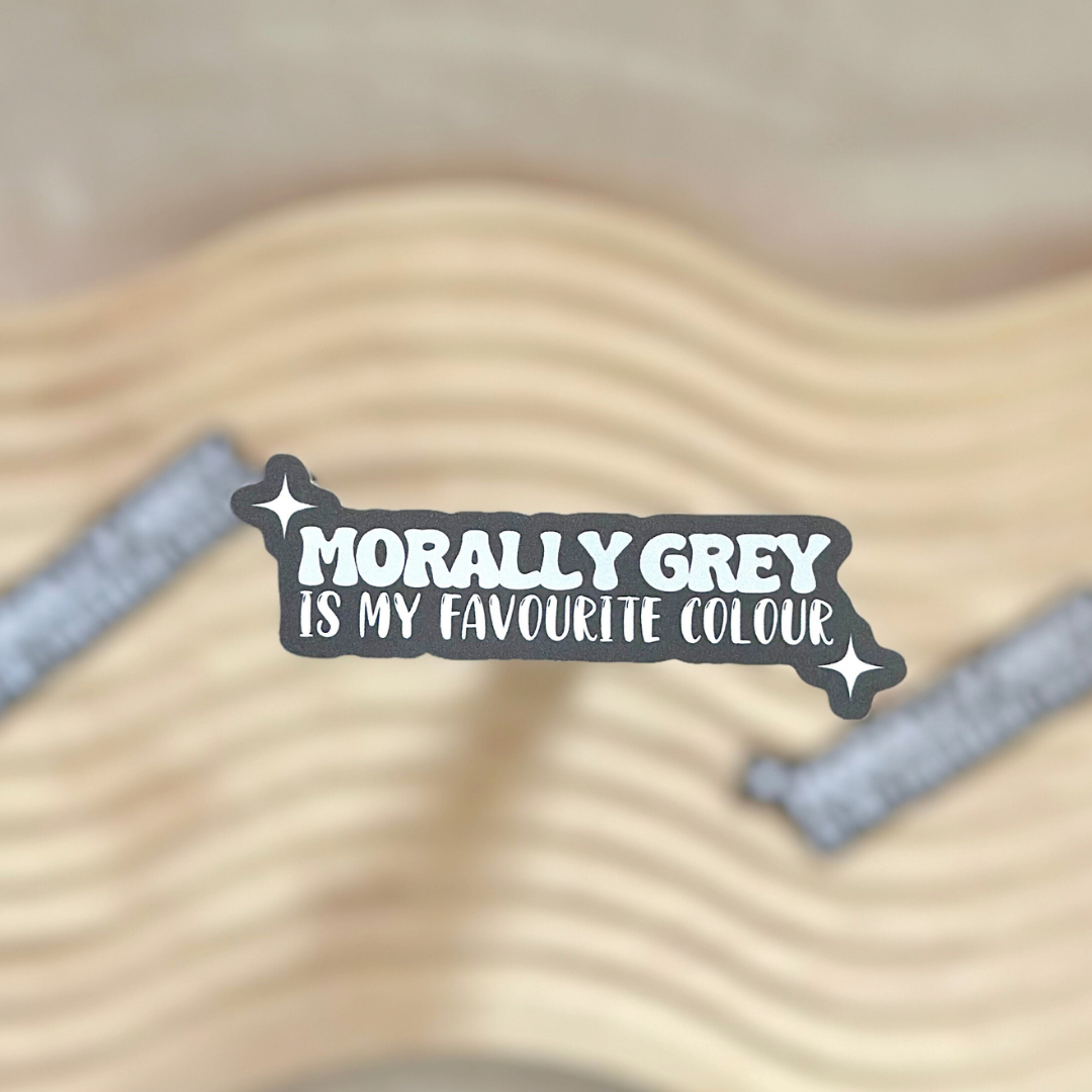 Morally Grey Vinyl Sticker