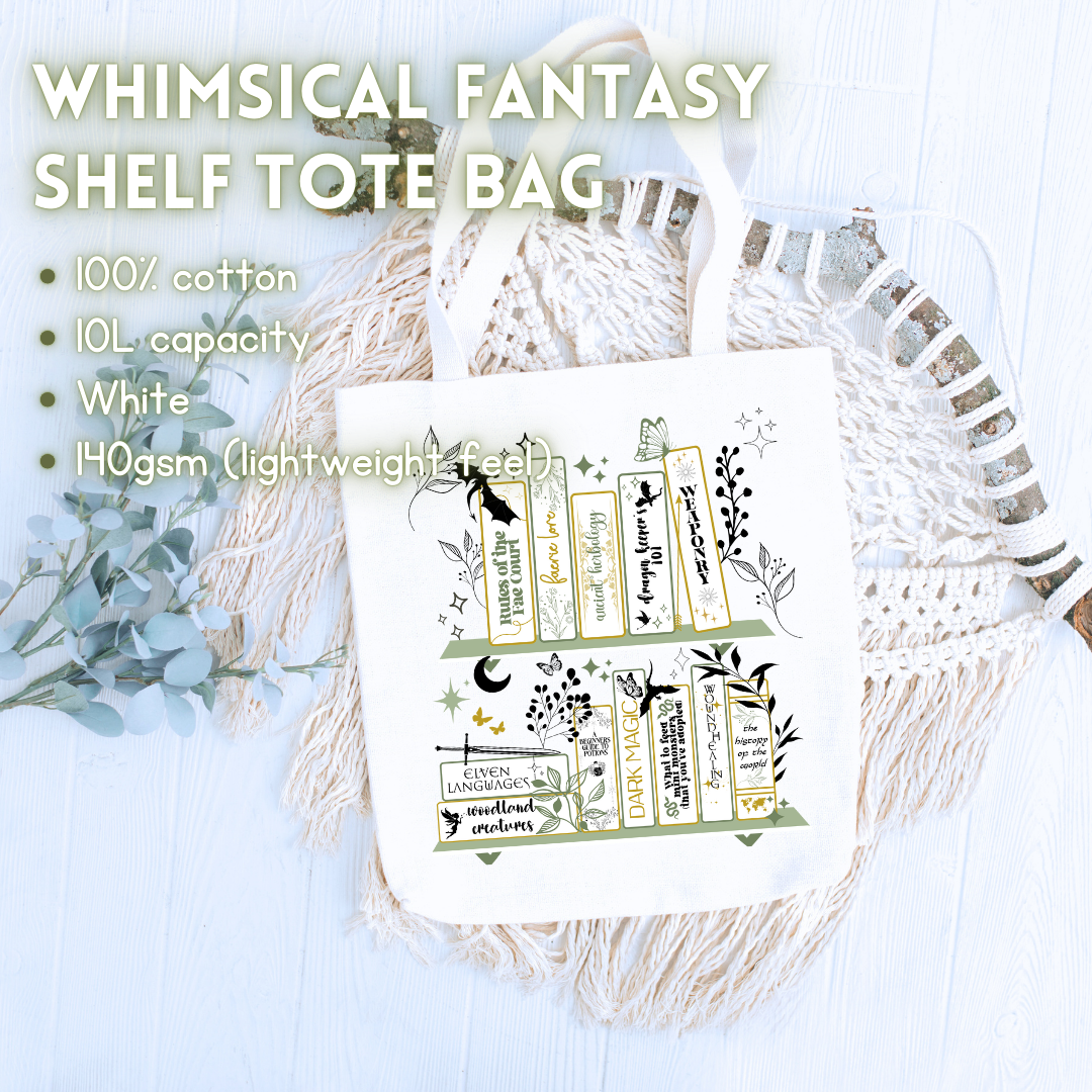 The Whimsical Fantasy Shelf Tote Bag