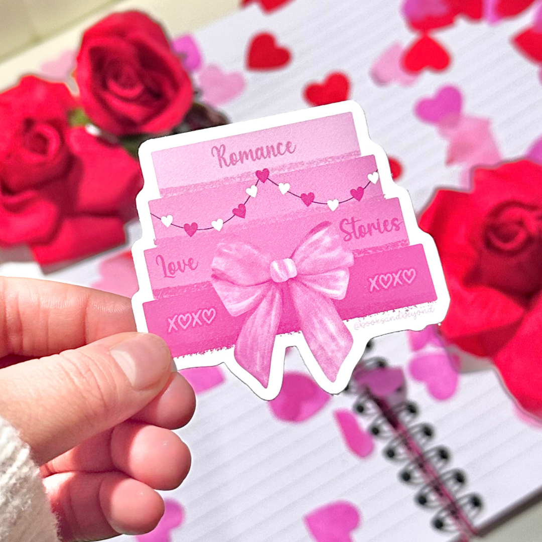 Romance Bow Stack Vinyl Sticker