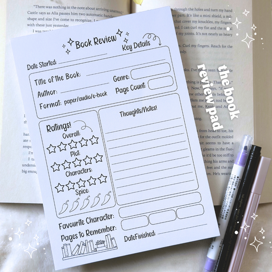 The Book Review Pad A5