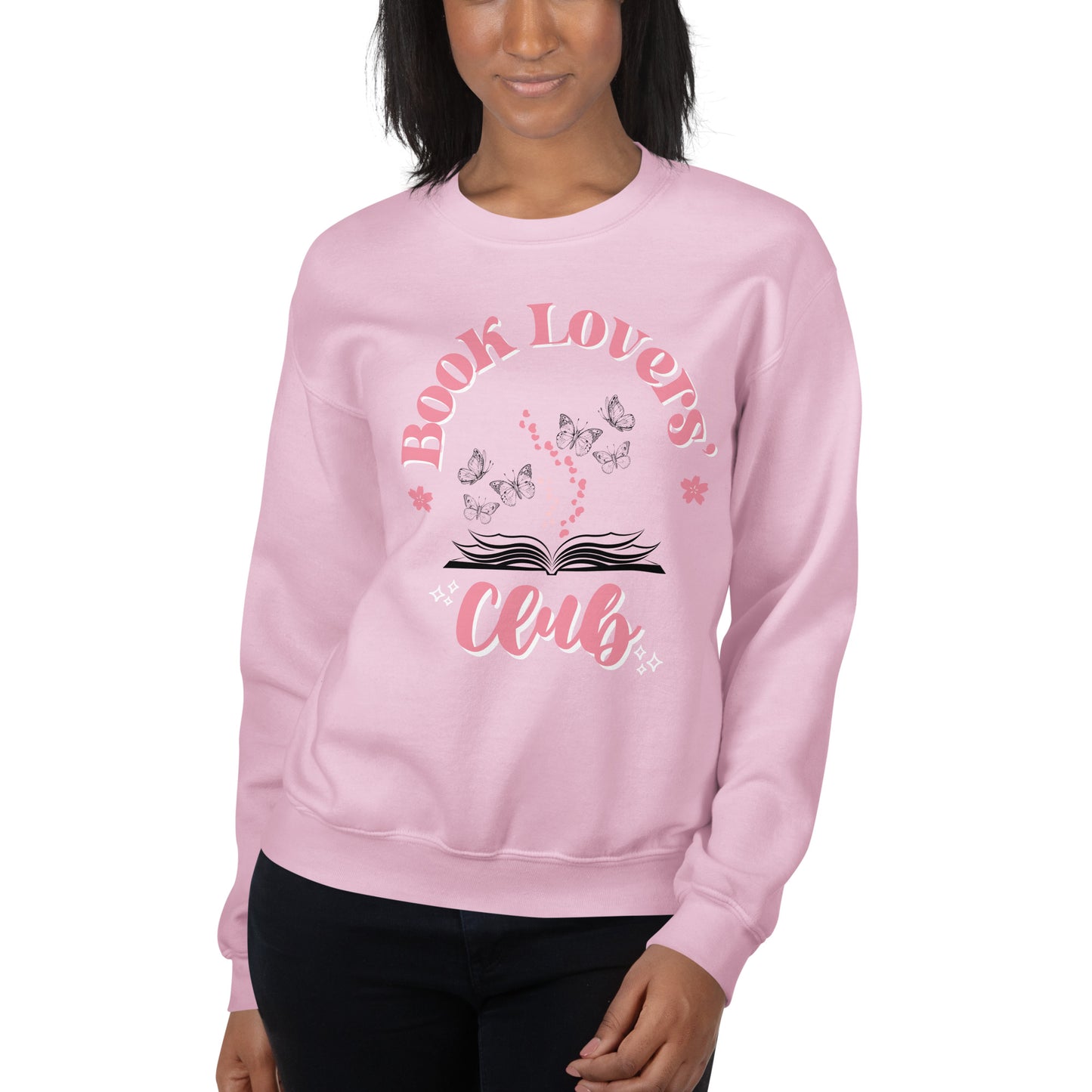 Book Lovers Club Baby Pink Sweatshirt
