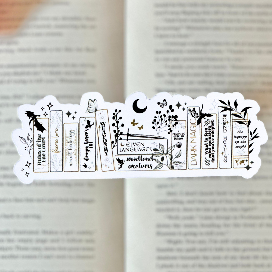 The Whimsical Fantasy Bookshelf Die Cut Bookmark